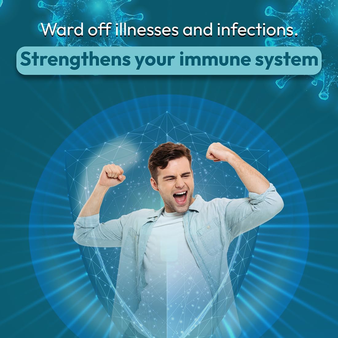 Organic Biovitalia Moringa Capsules 1000mg - Supports Immunity, Metabolism, Digestion, Skin, and Hair - 60 Vegan Capsules