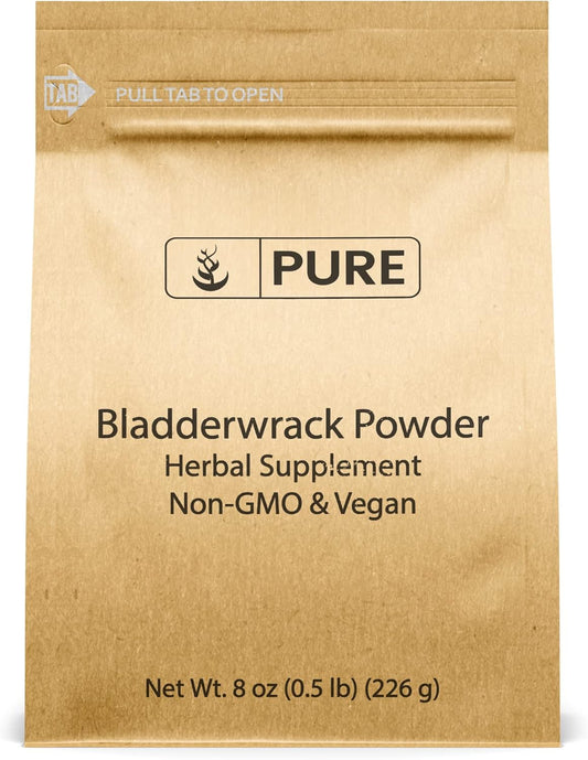 Organic Bladderwrack Powder 8oz - Fucus Vesiculosus Herbal Supplement