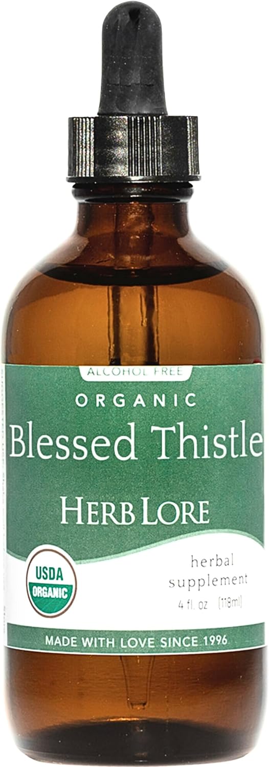 Organic Blessed Thistle Extract Tincture - Liquid Breastmilk Supplement for Lactation Support (4 fl oz)