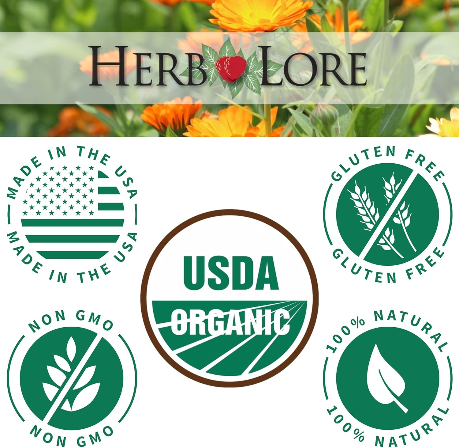 Organic Chamomile Tincture for Babies & Adults - Herb Lore Liquid Drops - Natural Sleep Aid without Melatonin - 4 fl oz