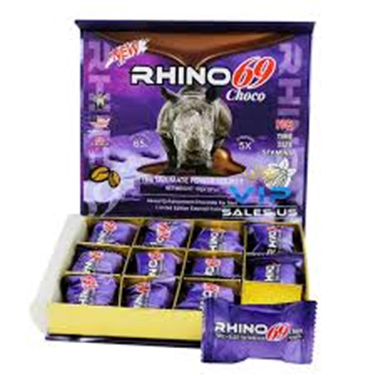 Organic Chocolate Packets for Men with Omega Ginseng Jelly - 12 Pieces x 20g