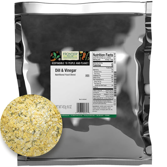 Organic Dill and Vinegar Nutritional Yeast Blend - 1lb by Frontier Co-op