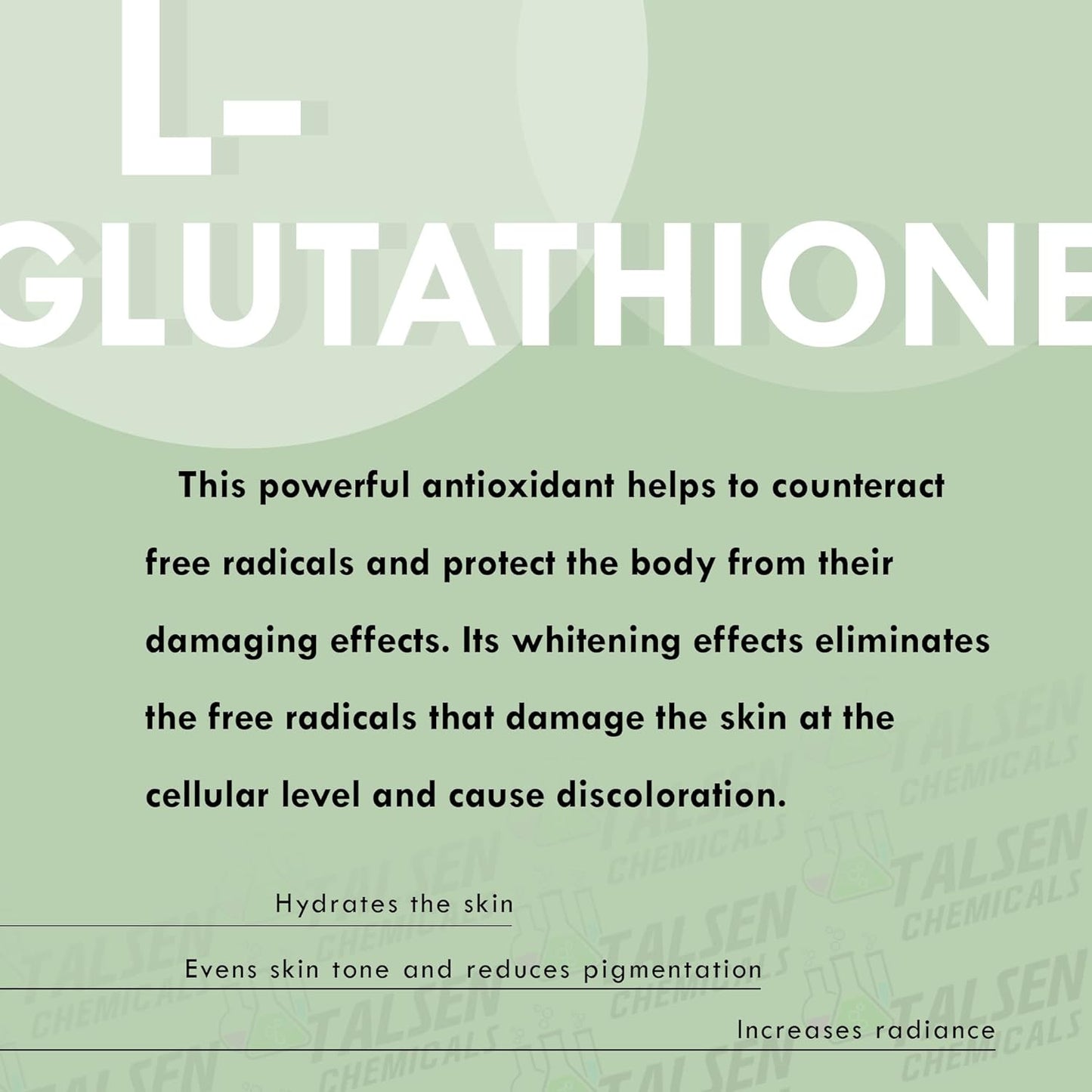 Organic DIY Cosmetic Grade L-Glutathione Powder for Skin (1 oz / 28g) by Talsen Chemicals