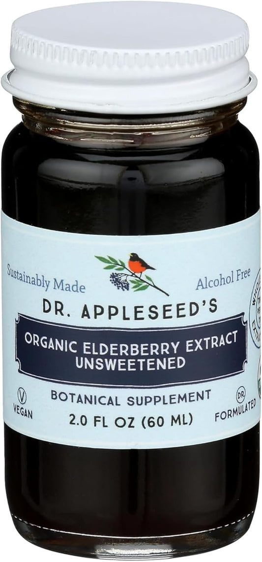 Organic Elderberry Extract 11,000mg Max Strength Immune Supplement - Doctor Formulated Vegan - 24 Day Supply - 2 Fl Oz