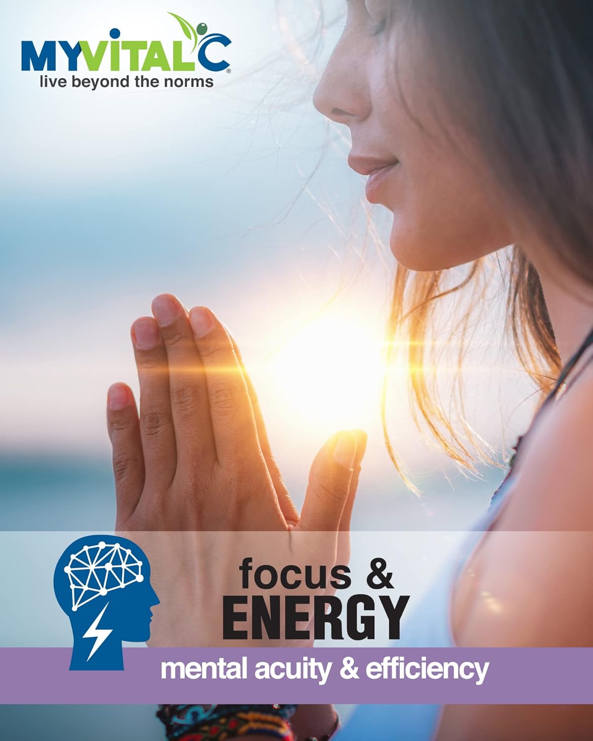 Organic ESS60 Energy Supplement for Focus - 30 Day Supply, 150 ML x 6 Pack