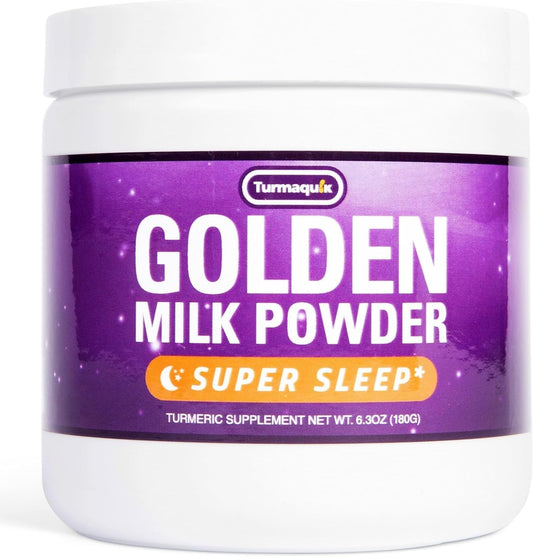 Organic Golden Moon Milk Turmeric Powder Mix with Super Sleep and Superfood Blend of Natural Ingredients