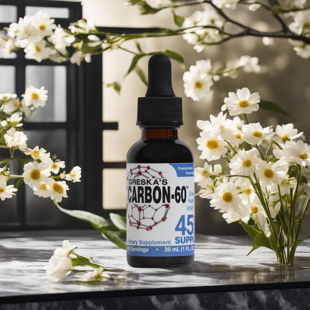 Organic Greska's Carbon-60™ 45-Day Supply: Food-Grade & All-Natural