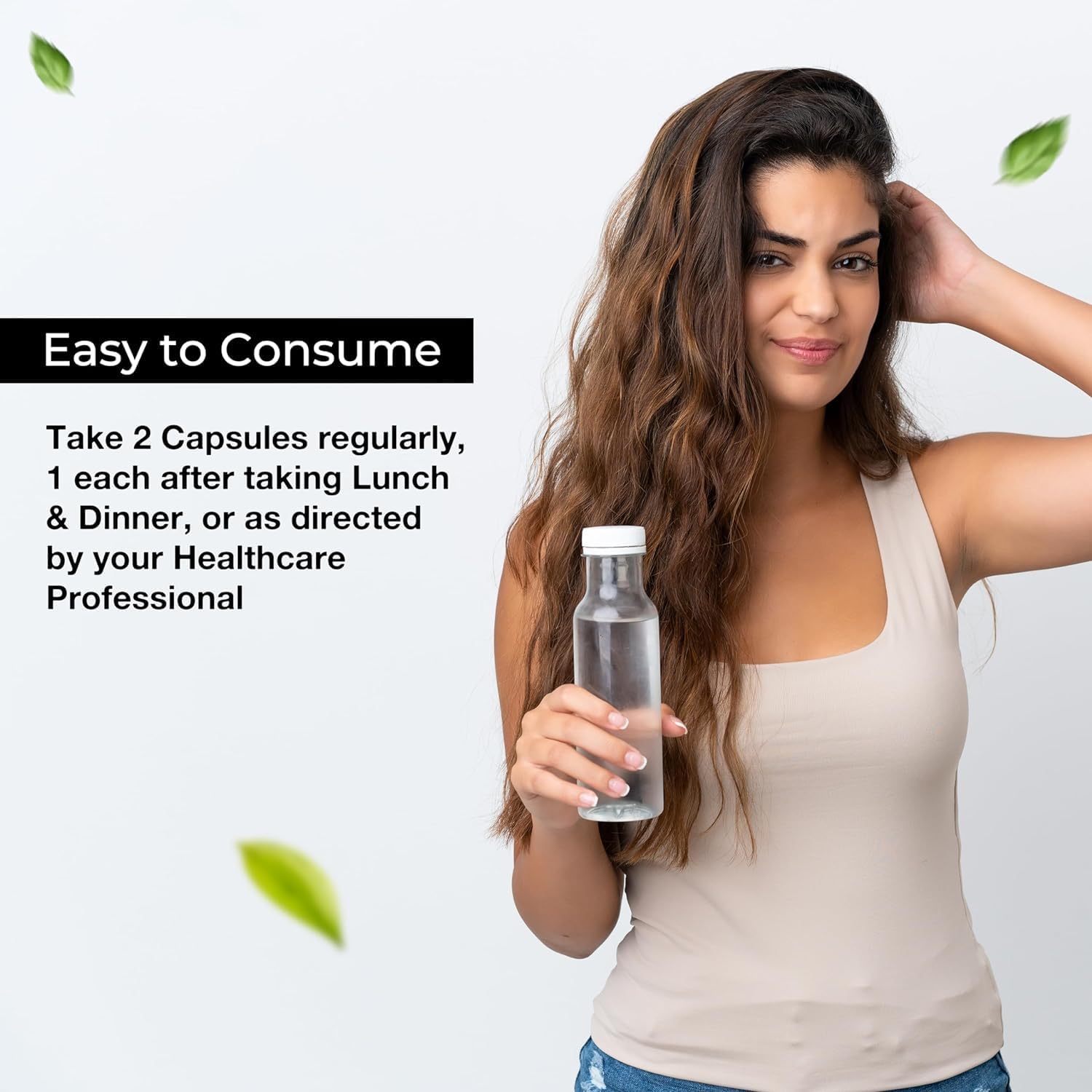 Organic Hair Growth Supplement with DHT Blocker & Biotin - Clinically Proven Formula for Men & Women | 60 Veg Capsules