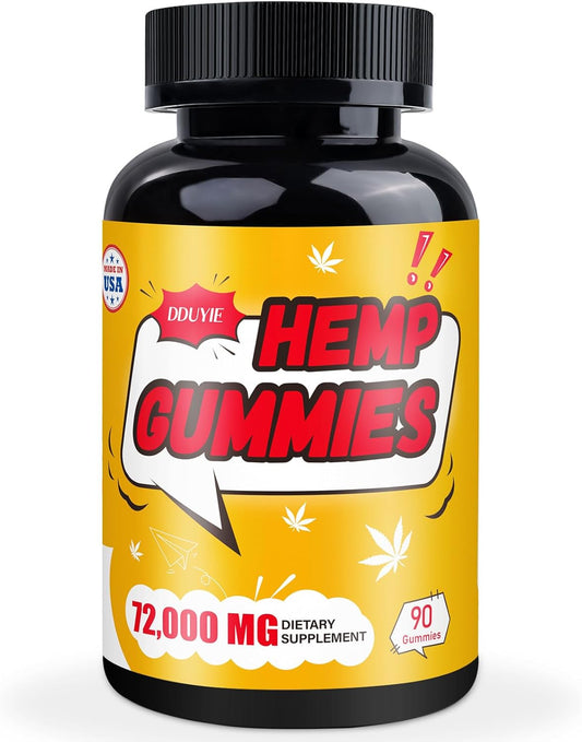 Organic High Potency metabolism booster Gummies with Pure Oil Extract - for Better Sleep, Pain Relief, and Mood Support - Vegan and Non-GMO Edibles