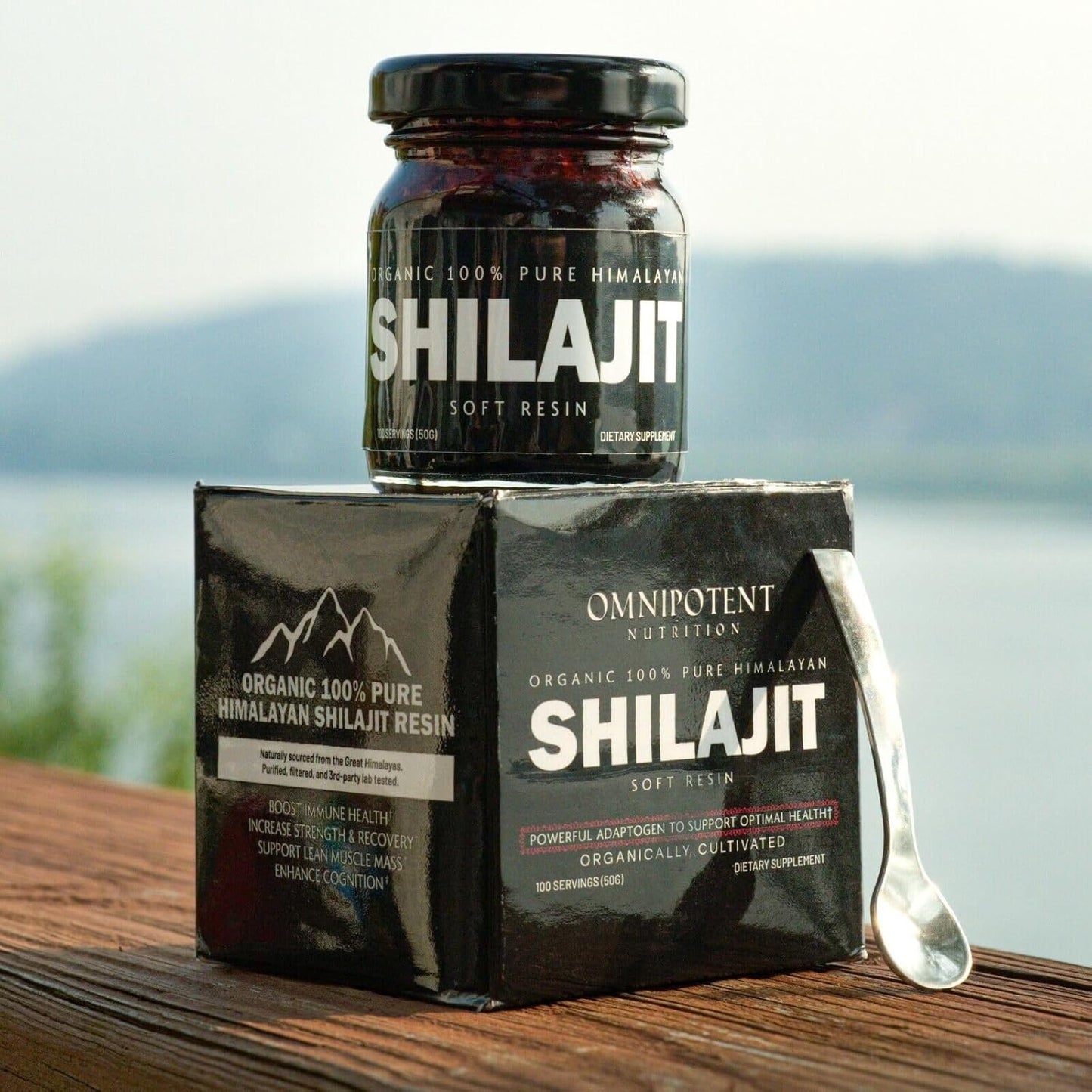 Organic Himalayan Shilajit Resin Supplement - 500mg Pure Natural Resin with Fulvic Acid & 85+ Trace Minerals - High Altitude Sourced (50g)