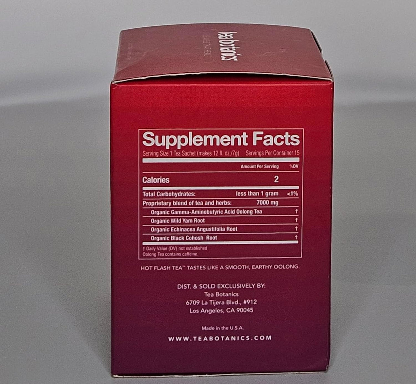 Organic Hot Flash Tea: Natural Relief for Menopausal Symptoms, Supports Hormone Balance*