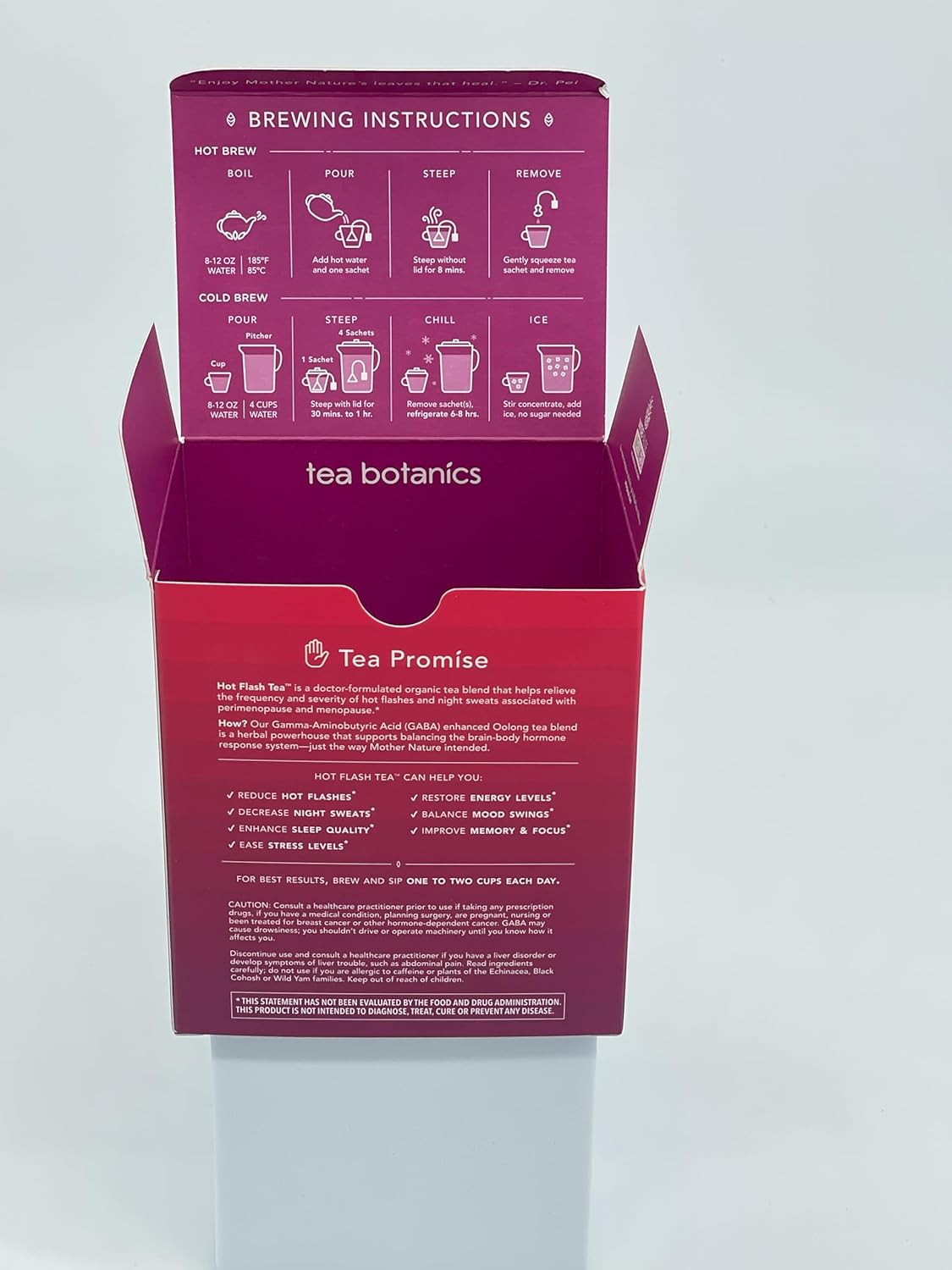 Organic Hot Flash Tea: Natural Relief for Menopausal Symptoms, Supports Hormone Balance*