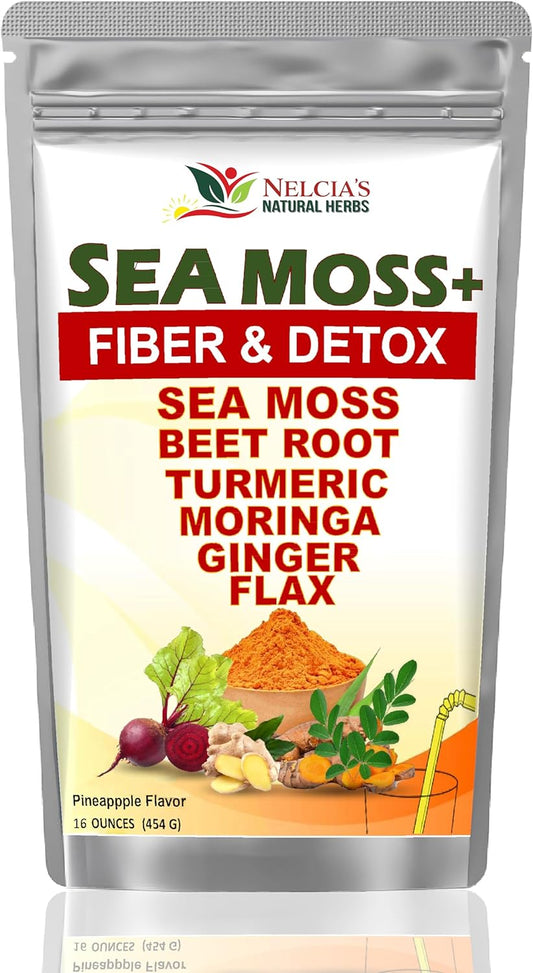 Organic Immune Support Supplement Powder with Sea Moss, Turmeric & More | 16oz (28 Servings)