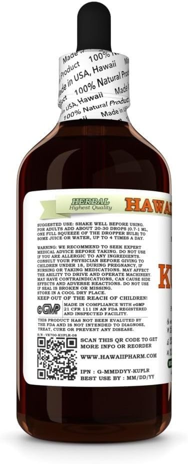 Organic Kudzu Glycerite Extract for Liver & Heart Health - Alcohol-Free, Antioxidant Support, Headache Relief - 4 fl.oz