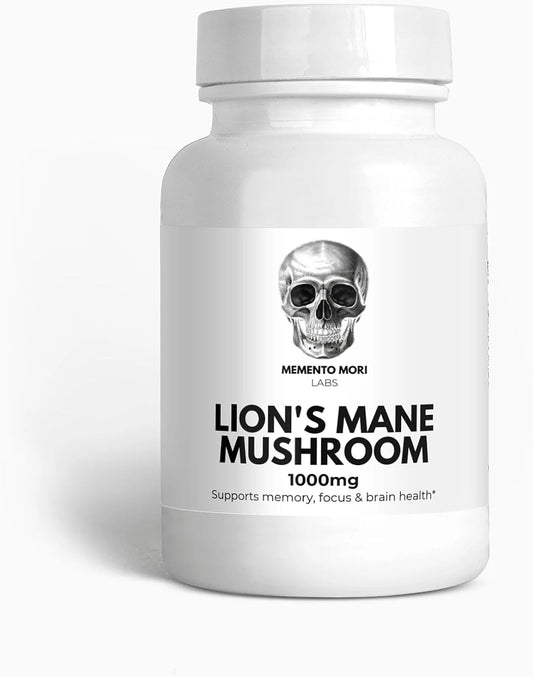 Organic Lion's Mane Mushroom Supplement, Single Count Pack for Cognitive Support