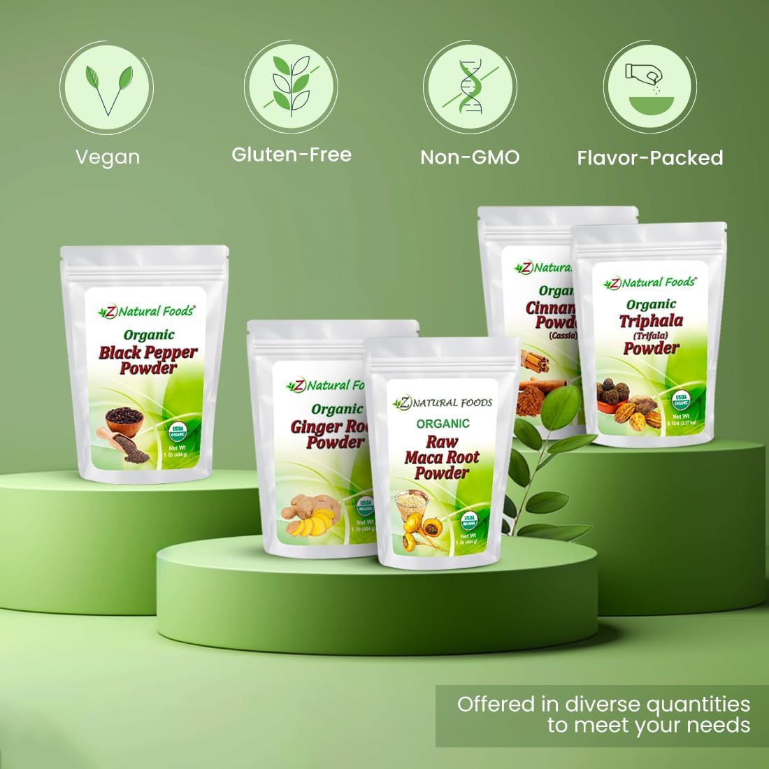 Organic Maca Root Powder 5 lb Bulk Size - Adaptogen Superfood Supplement - Red, Yellow & Black Blend from Peru - Raw, Vegan, Non GMO, Gluten Free - Ideal for Drinks, Smoothies & Recipes