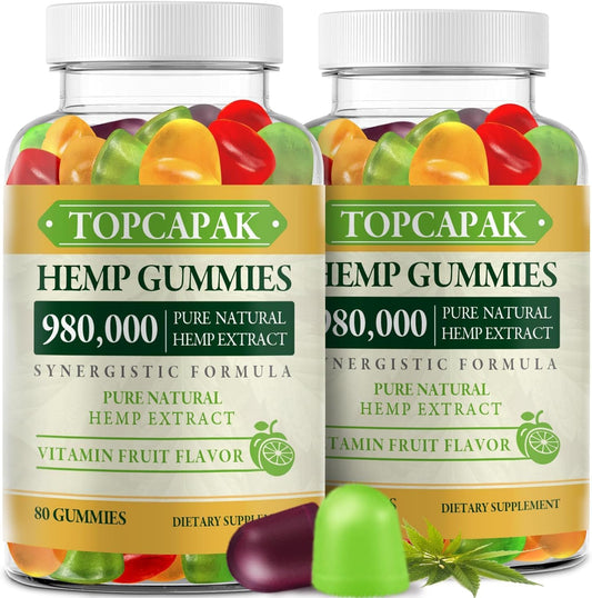 Organic metabolism booster Gummy Bears with High Potency metabolism booster Oil Extract - 80 Count (Pack of 2)