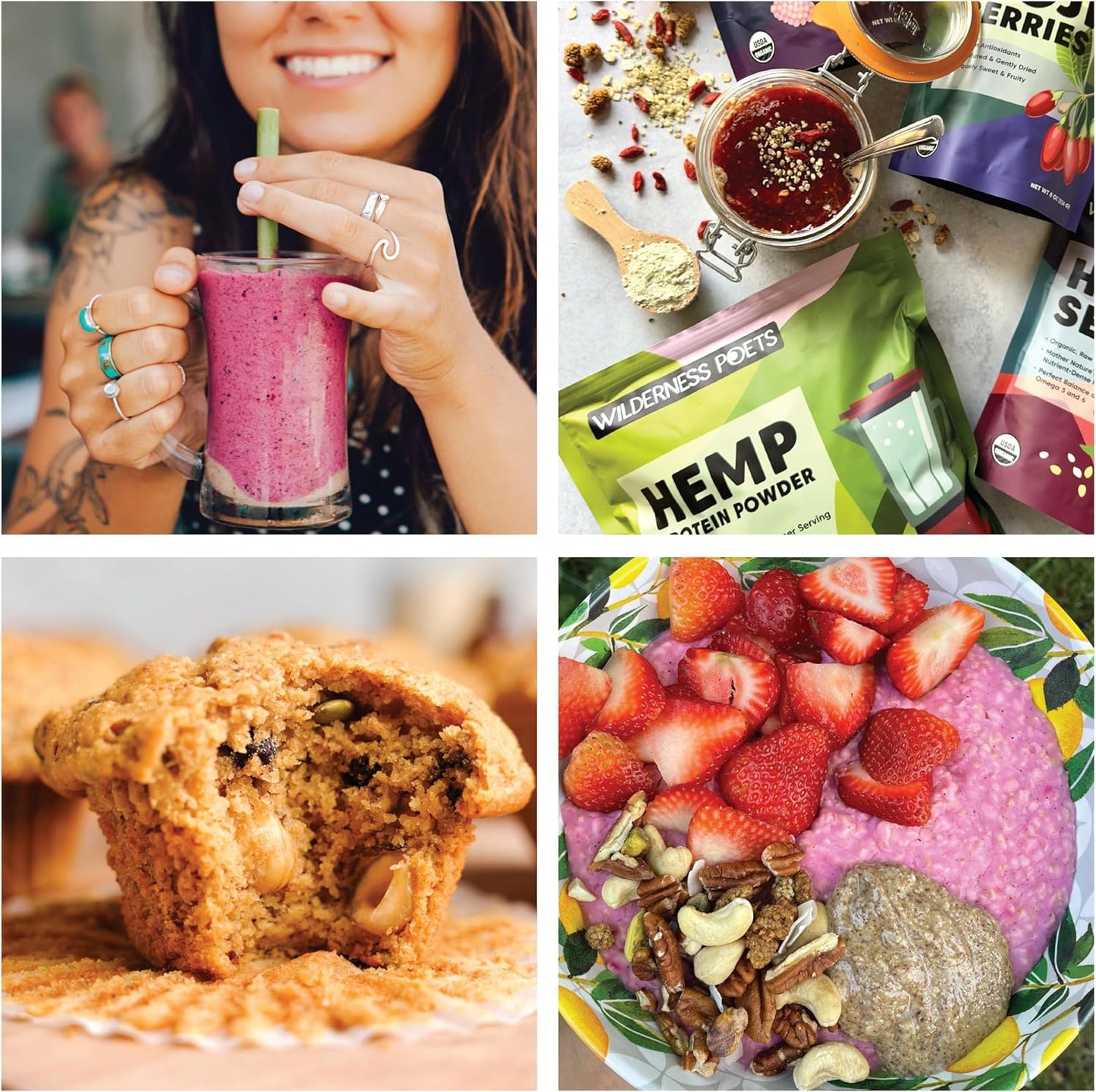 Organic metabolism booster Protein Powder 20lb - Vegan, Cold-Pressed, Plant Based Protein - 4lb Each (Pack of 5) by Wilderness Poets