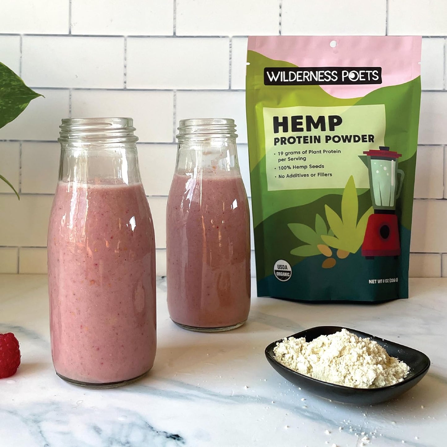 Organic metabolism booster Protein Powder 20lb - Vegan, Cold-Pressed, Plant Based Protein - 4lb Each (Pack of 5) by Wilderness Poets