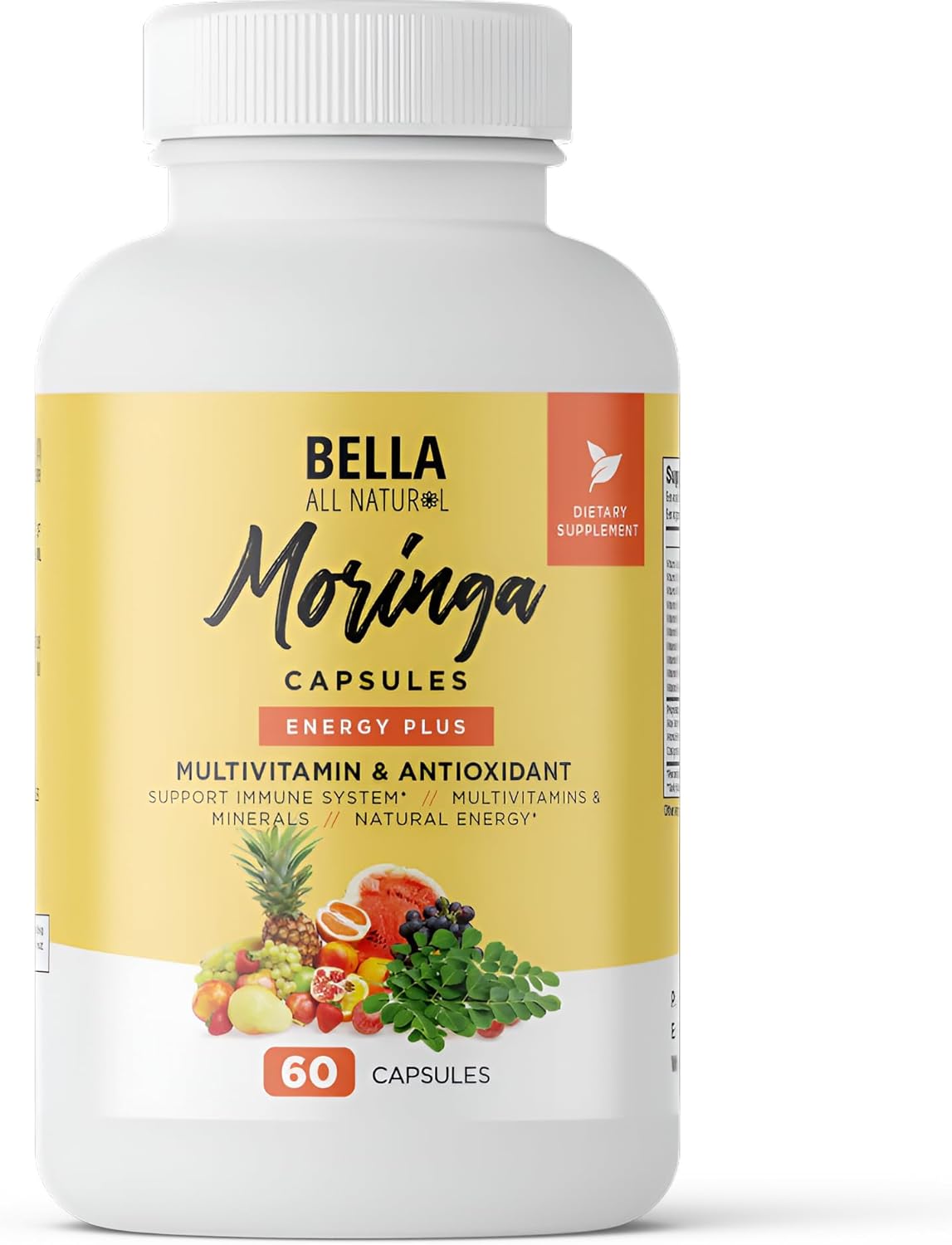 Organic Moringa Capsules for Natural Wellness - Bella Brand