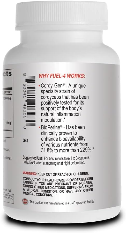 Organic Mushroom Complex: Memory and Focus Brain Support Supplement with Turkey Tail and Reishi Capsules