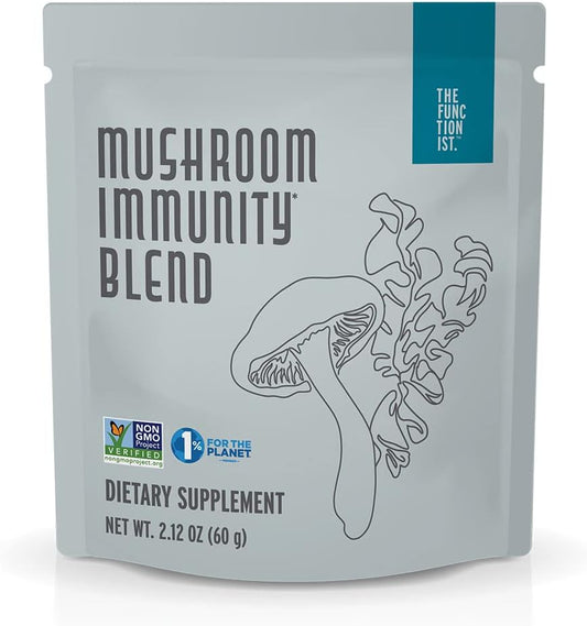 Organic Mushroom Immunity Blend with Superfoods for Gut and Immune Health, 2.12 oz