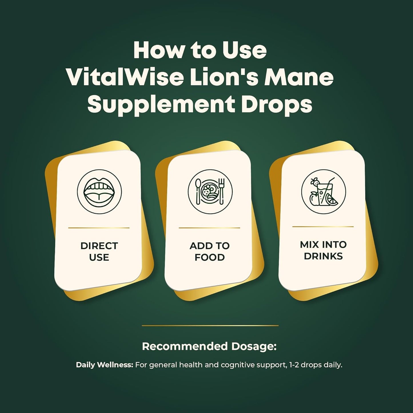 Organic Nano Lion's Mane Mushroom Tincture for Brain & Immune Support - Maximum Absorption Liquid Extract for Memory, Focus, & Clarity