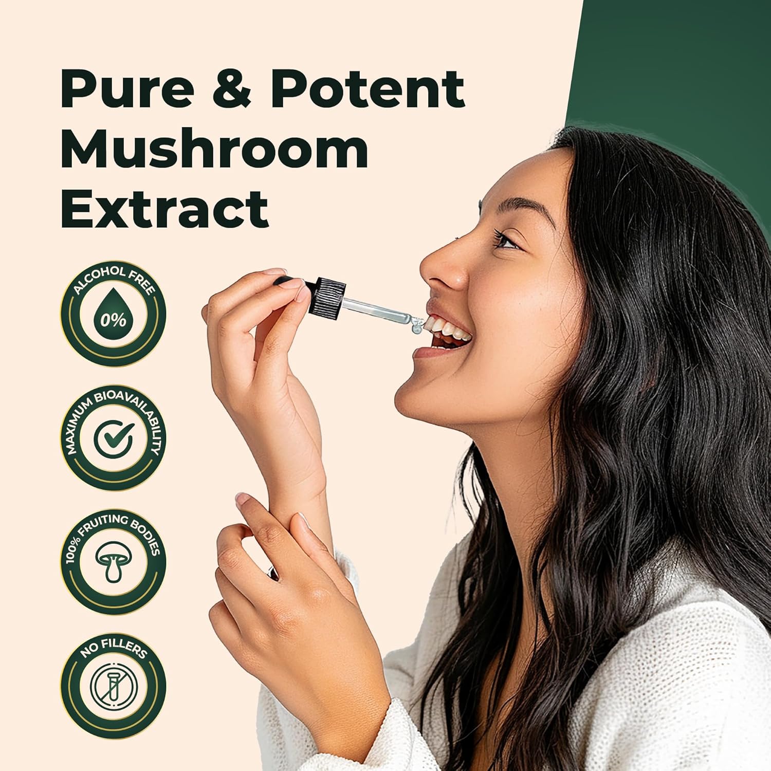 Organic Nano Lion's Mane Mushroom Tincture for Brain & Immune Support - Maximum Absorption Liquid Extract for Memory, Focus, & Clarity