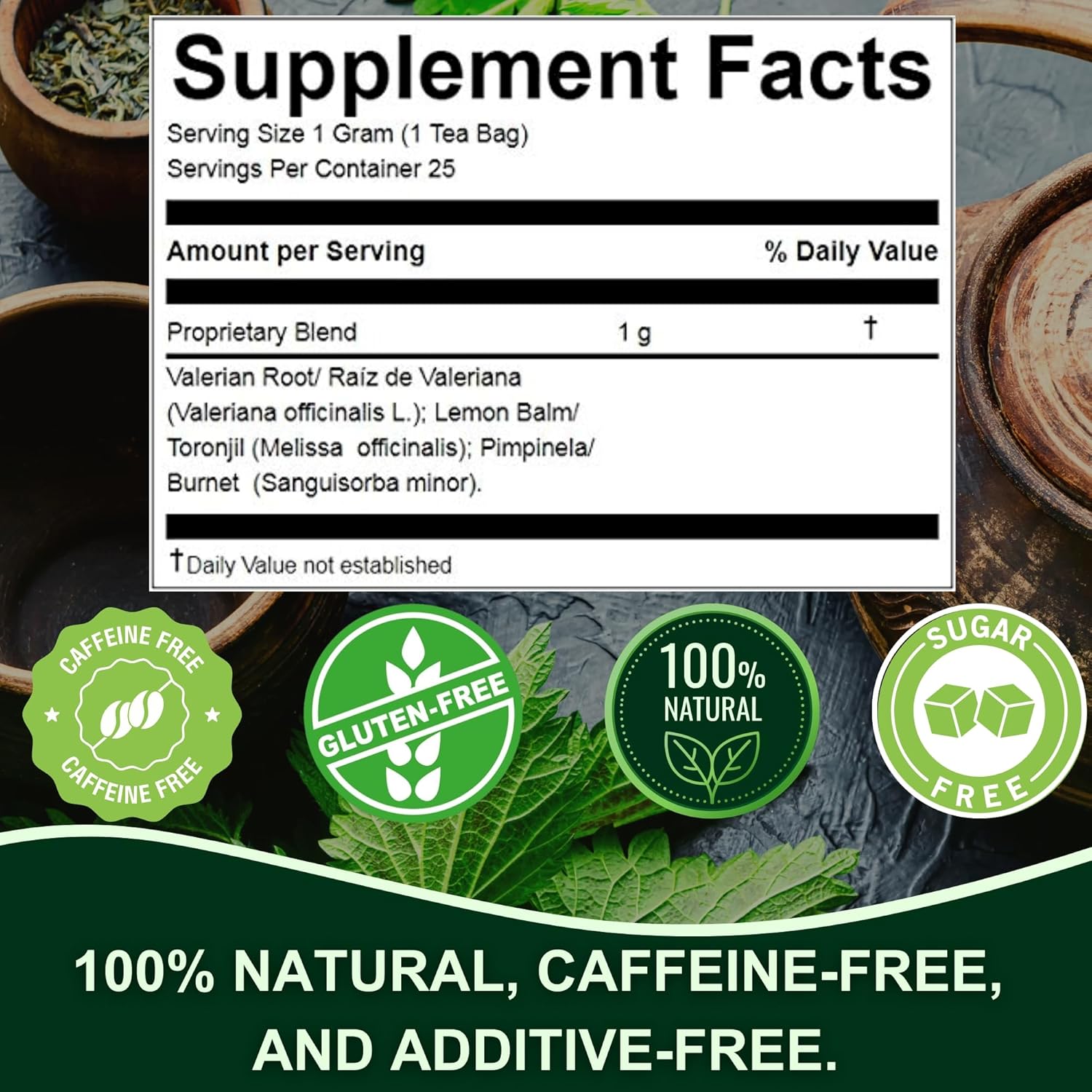 Organic Nerviosan Herbal Blend Tea for Relaxation and Calmness