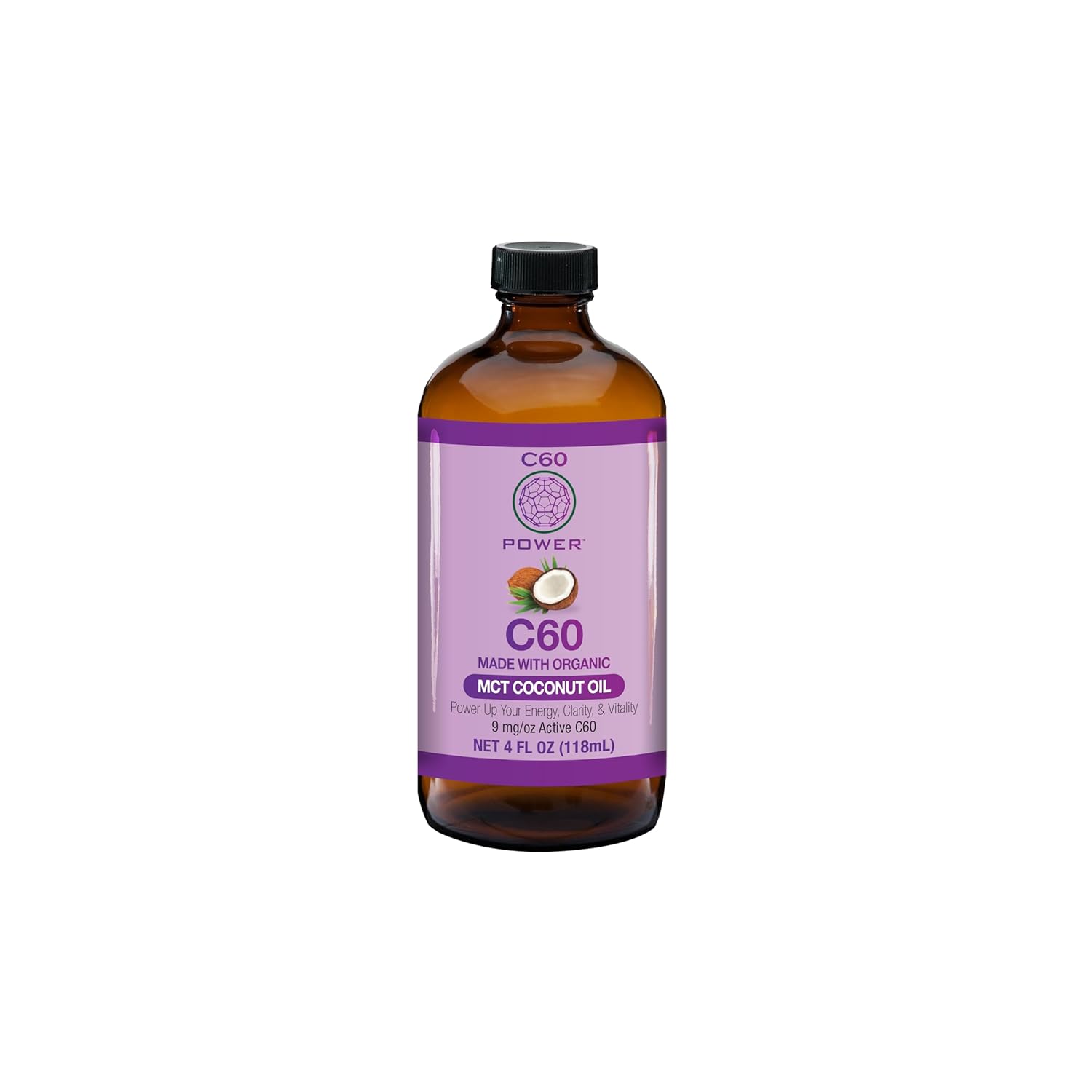 Organic Oil Kit with C60 Purple Power for Optimal Mitochondrial Function and Reduced Oxidative Burden