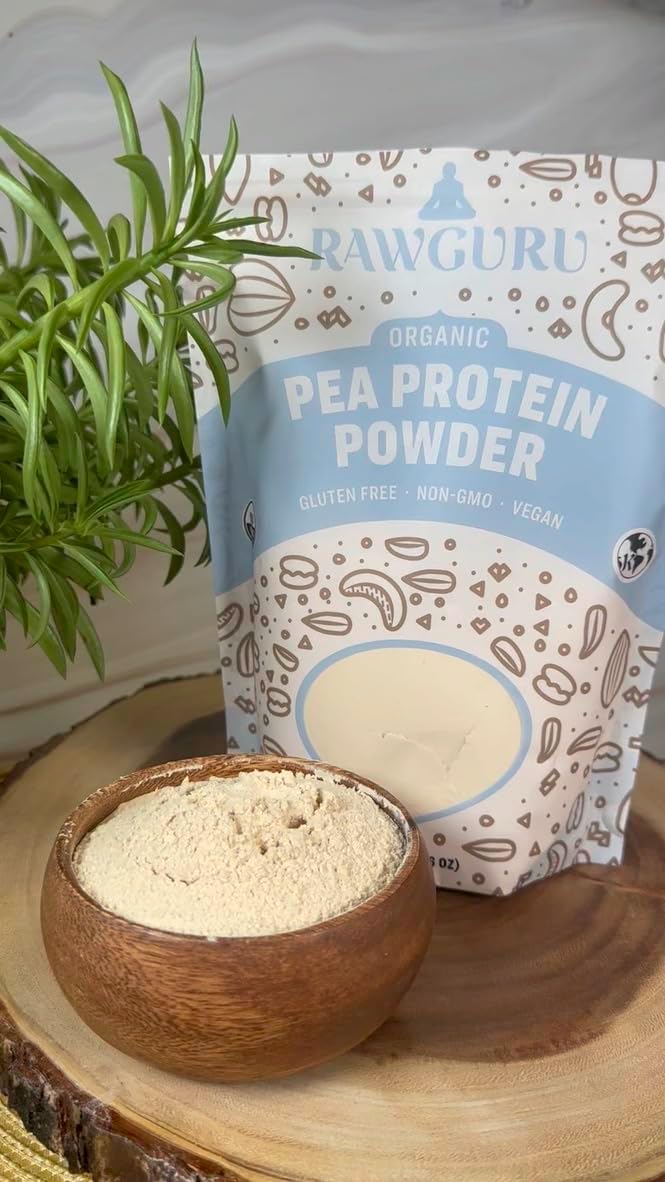 Organic Pea Protein Powder 16 oz - Pack of 5 | USDA Organic | Gluten Free | Non-GMO | Vegan | Plant-Based Protein Powder