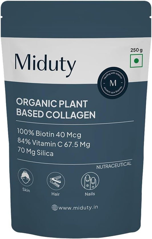 Organic Plant-Based Collagen Powder Supplement for Skin, Hair, and Nails - 250gm Pack
