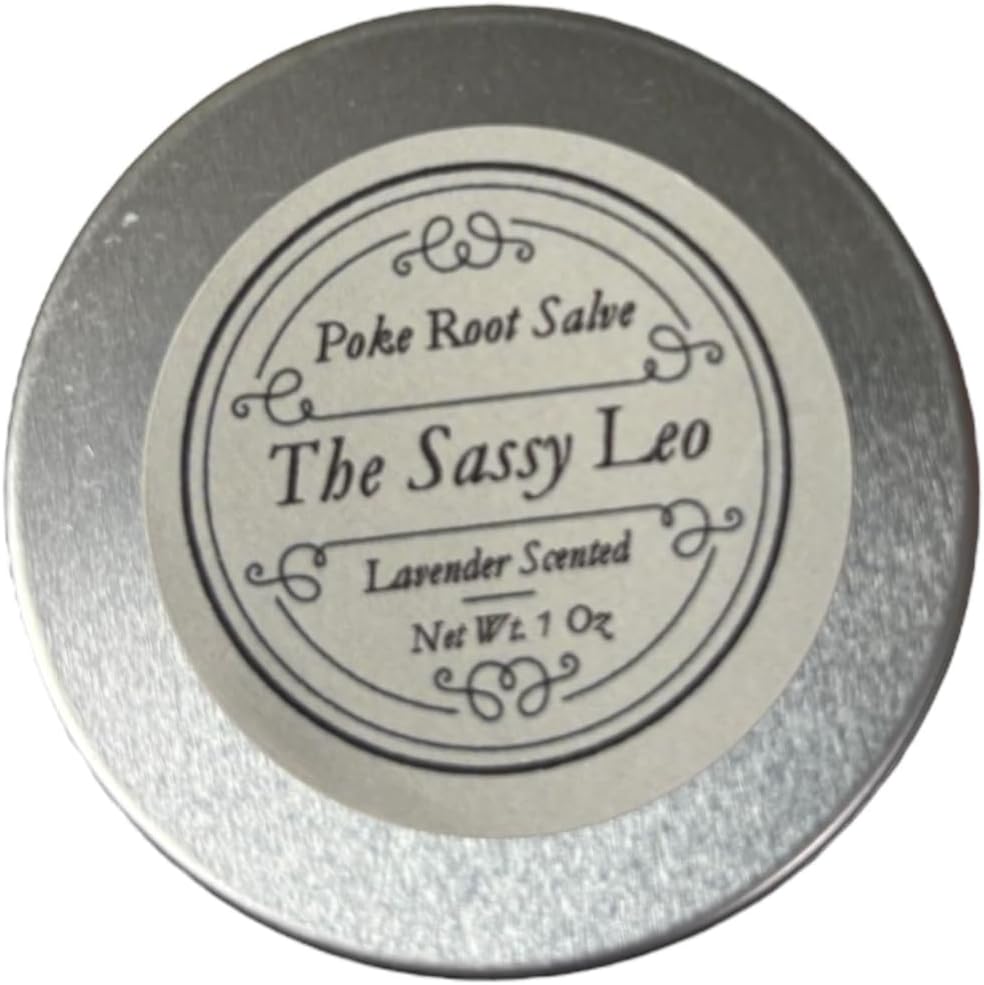 Organic Poke Root and Castor Oil Salve for Lymphatic Support - 1oz - Ideal for Lumps, Bumps, Bruises, Boils, and Cysts - Natural Massage Oil