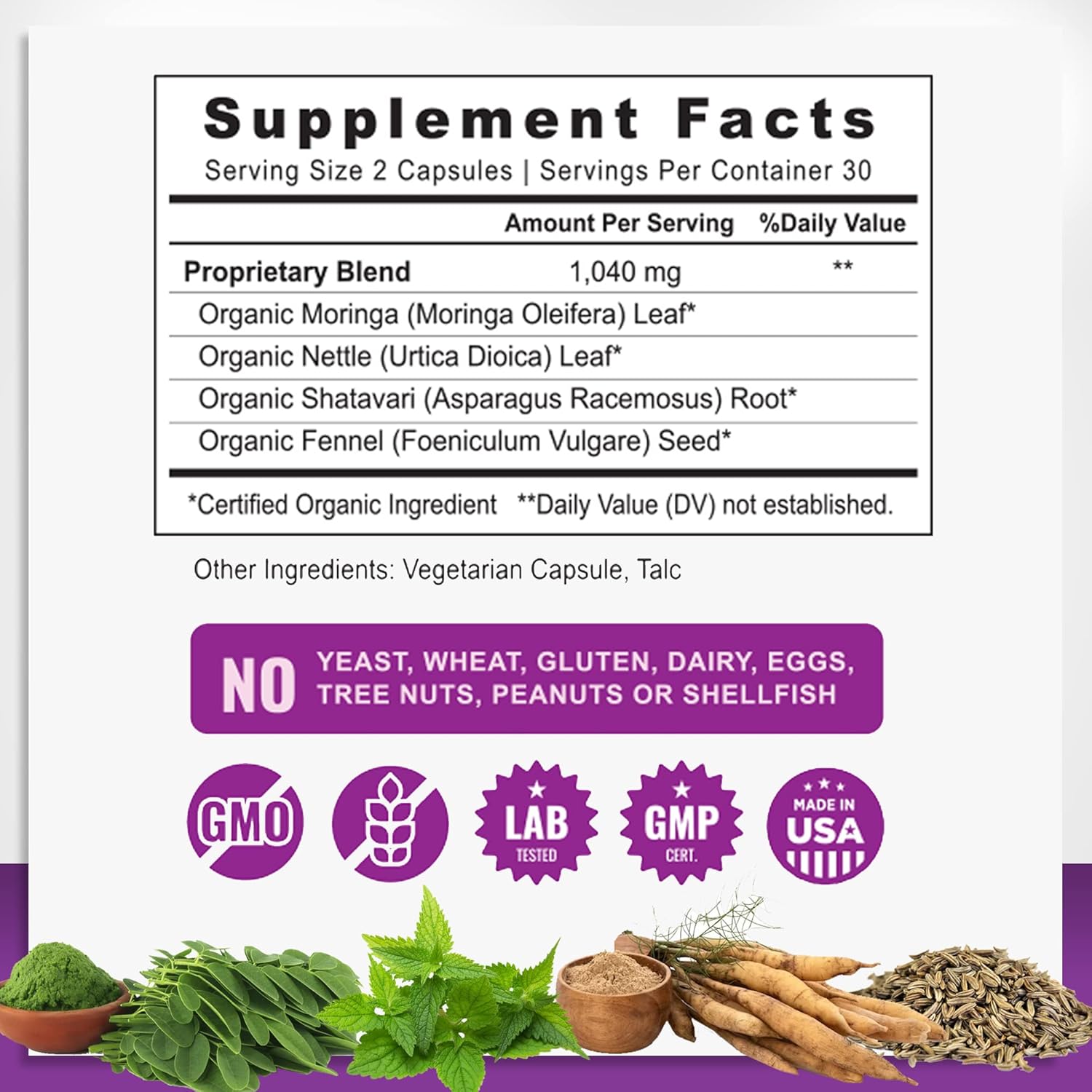 Organic Postnatal Lactation Supplement with Biotin Gummies for Hair, Skin, Nails, Milk Supply, and Energy Boost