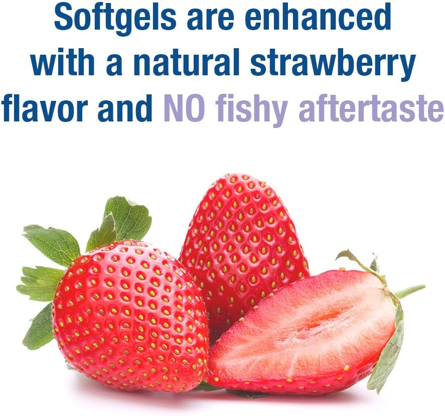Organic Prenatal Vitamin with Folate & Omega-3 Fish Oil for Energy & Healthy Baby - Strawberry Flavor