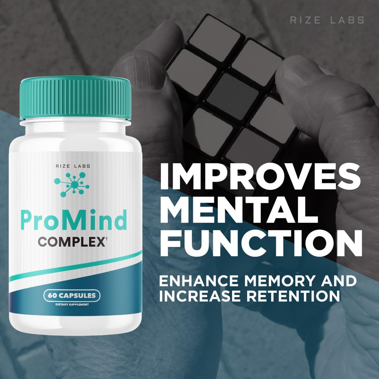 Organic ProMind Complex Memory Support Supplement 3-Pack (180 Capsules) - Boost Brain Strength and Memory with Pro Mind Formula