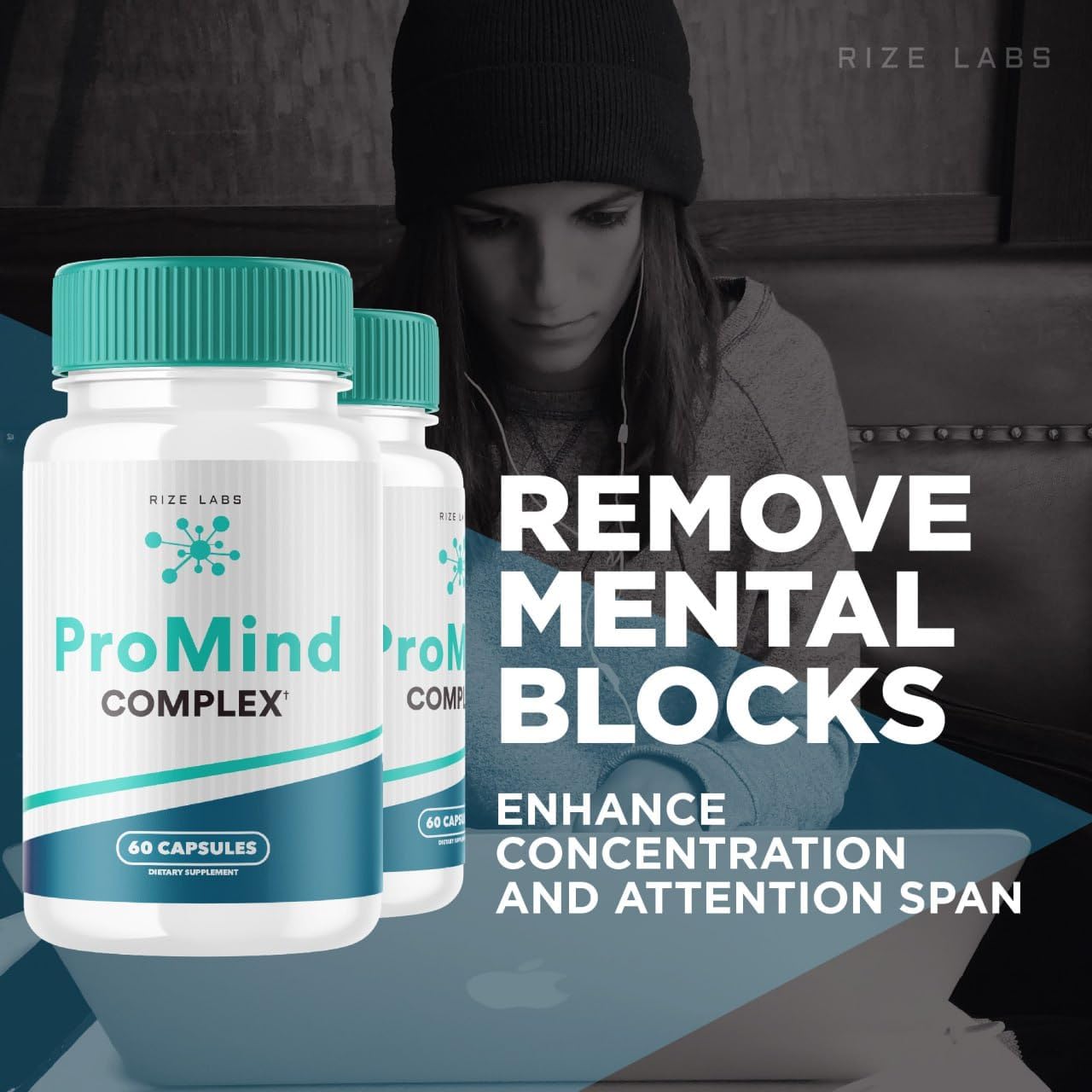Organic ProMind Complex Memory Support Supplement 3-Pack (180 Capsules) - Boost Brain Strength and Memory with Pro Mind Formula