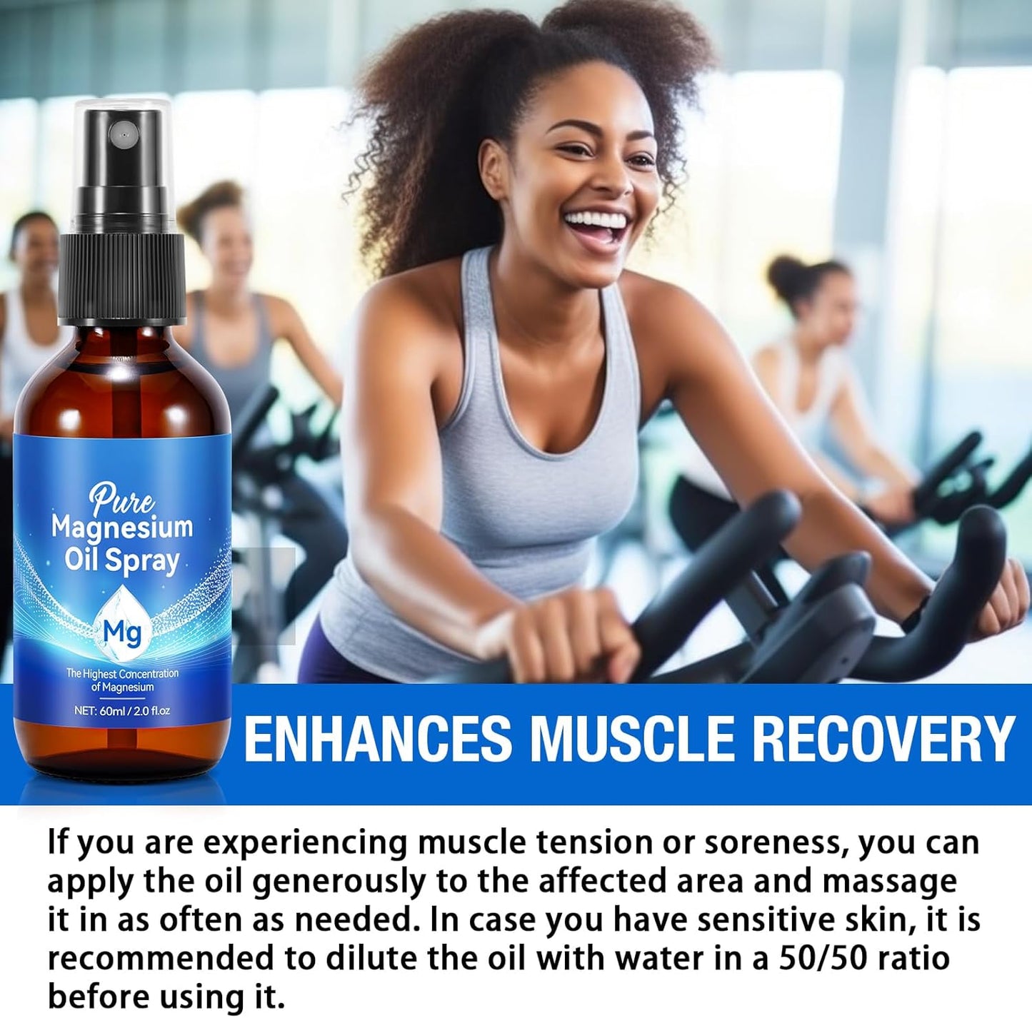 Organic Pure Magnesium Oil Spray for Relaxing Muscles - Natural Body Spray for Feet - Rejuvenating 100% Magnesium Spray