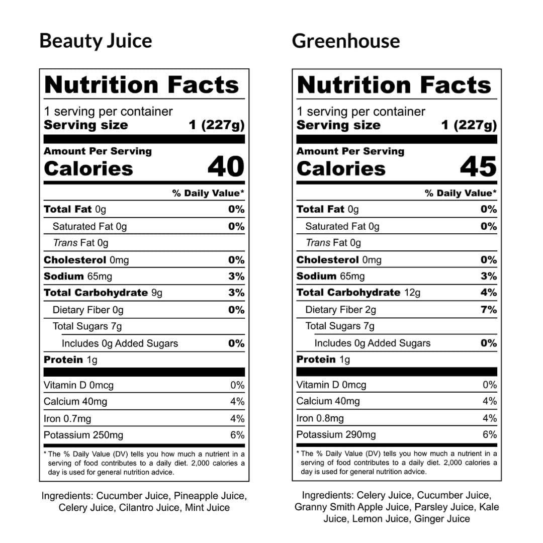 Organic Raw Low Sugar Juice Cleanse - 2 Day Detox for  Slimming Formula , Cravings Control, and System Reboot - Kids Love It!