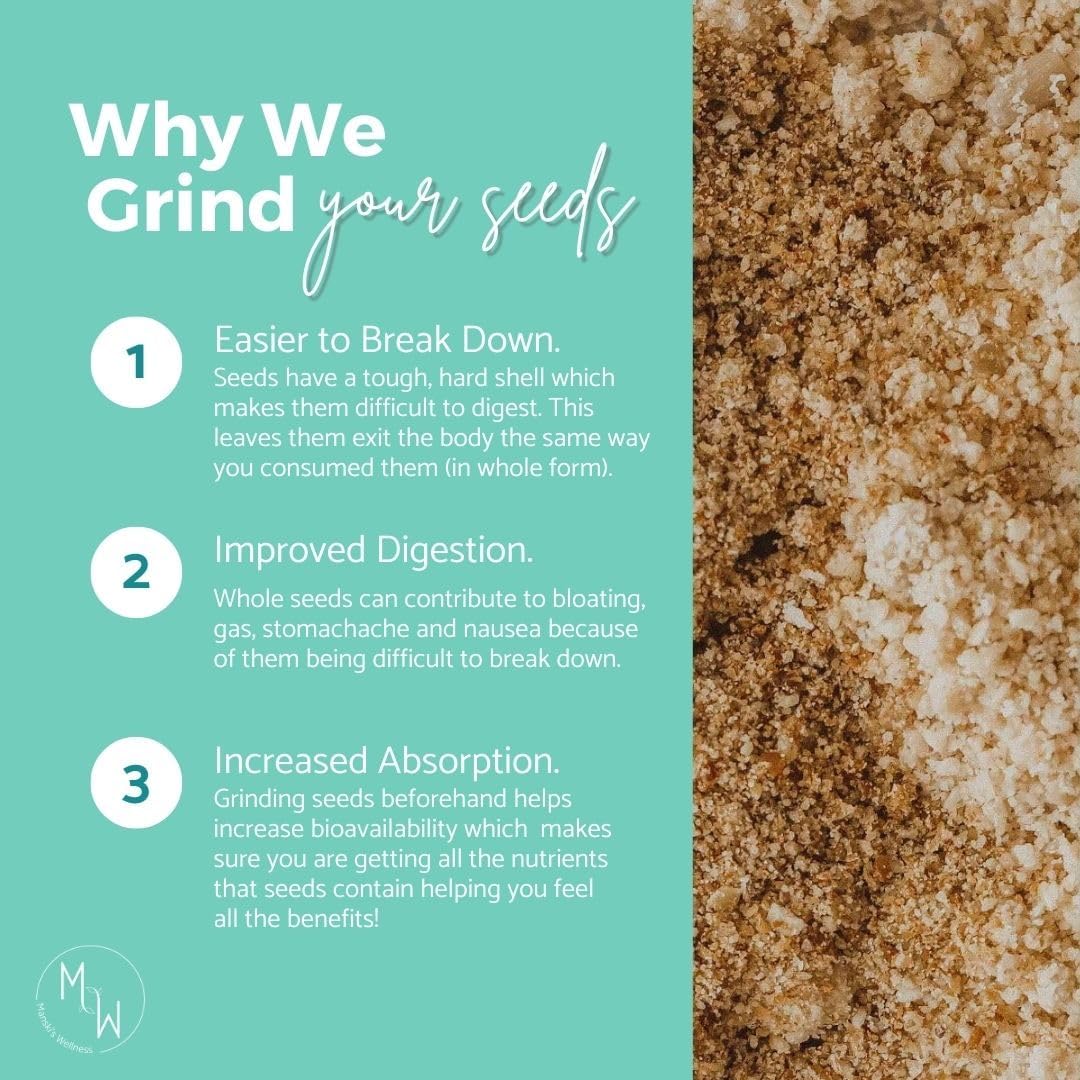 Organic Seed Cycling Kit for Natural Hormone Balance & PMS Relief | Vegan Supplement for Menstrual Symptom Relief & Wellness Glow
