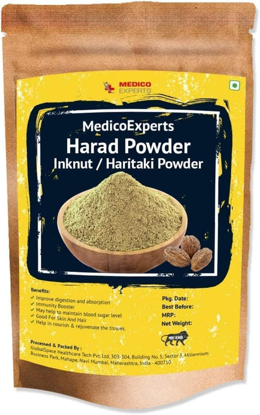 Organic SENTA Haritaki Powder - 100g | Pure Kadukkai Powder for Dark Circles & Digestion