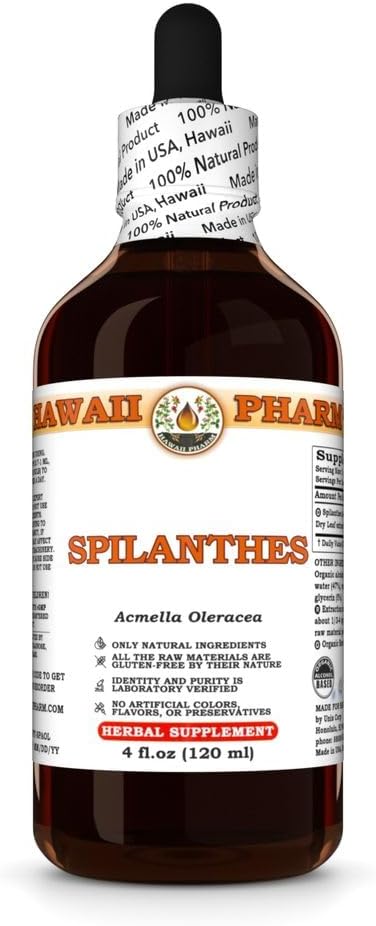 Organic Spilanthes Extract Tincture - Natural Oral Care and Skin Relief Support - 4 fl.oz