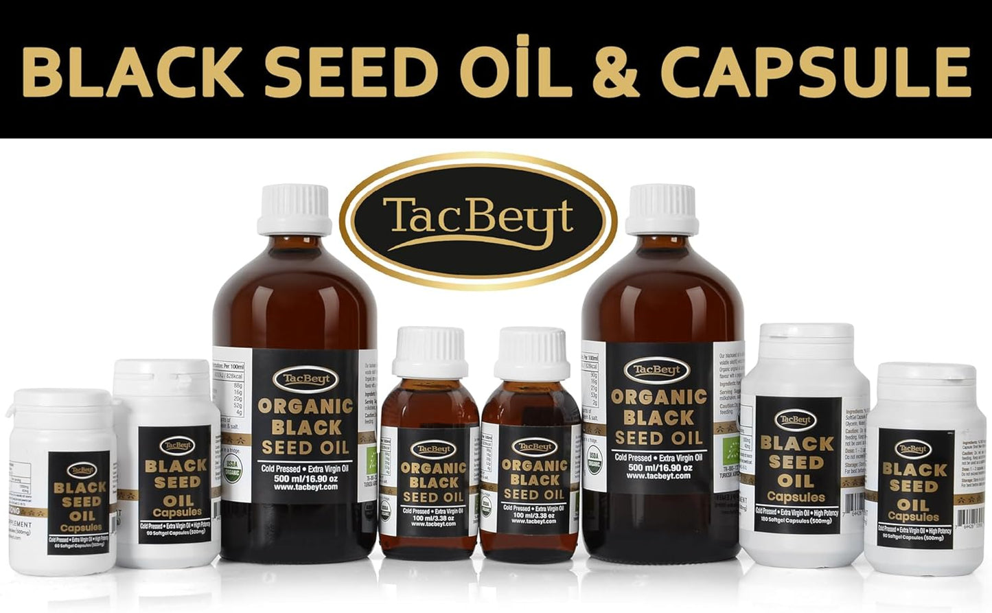 Organic Turkish Black Seed Oil Liquid | High Thymoquinone & Volatile Oil | USDA Certified, Non GMO, Cold-Pressed | Strong 16.90 Fl Oz Bottle
