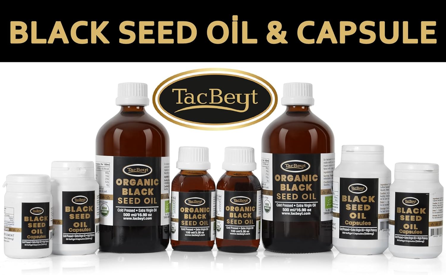 Organic Turkish Black Seed Oil Liquid | High Thymoquinone & Volatile Oil | USDA Certified, Non GMO, Cold-Pressed | Strong 16.90 Fl Oz Bottle