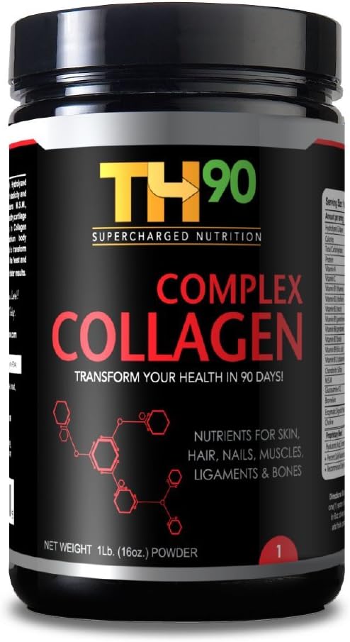 Organic Vanilla Collagen and Brewer's Yeast Nutrition Shake Kit - 1Lb (16OZ) - TH90 Formula