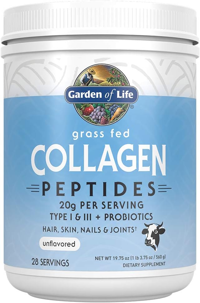 Organic Vanilla Vegan Protein Powder with Collagen Peptides for Hair, Skin, Nails, and Joints - Meal Replacement Shake