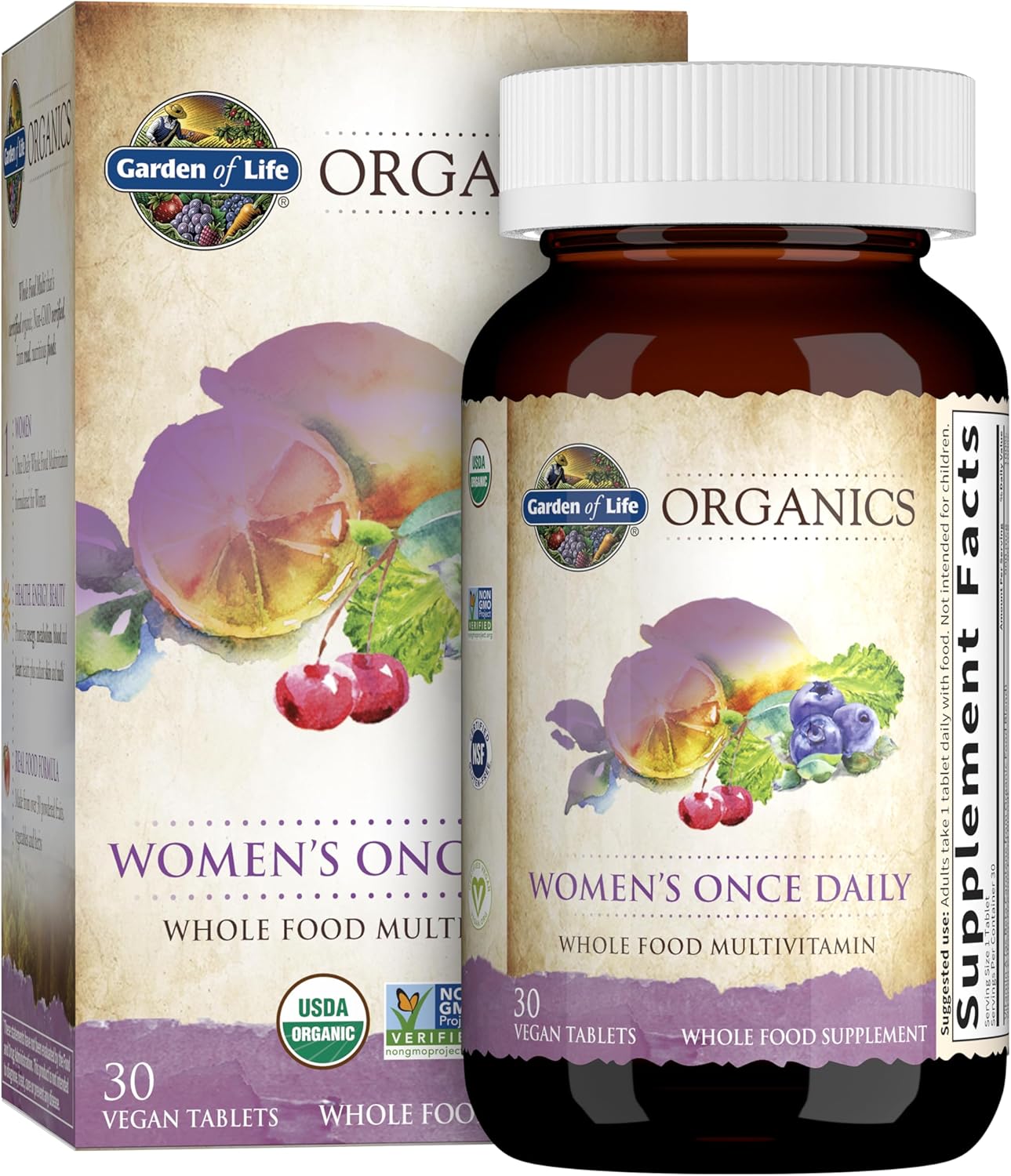 Organic Vegan Sport Protein Powder with Women's Multi - Probiotics, BCAAs, Antioxidants, 30g Plant Protein, Vitamins A C D3 K B6 B12, Non GMO