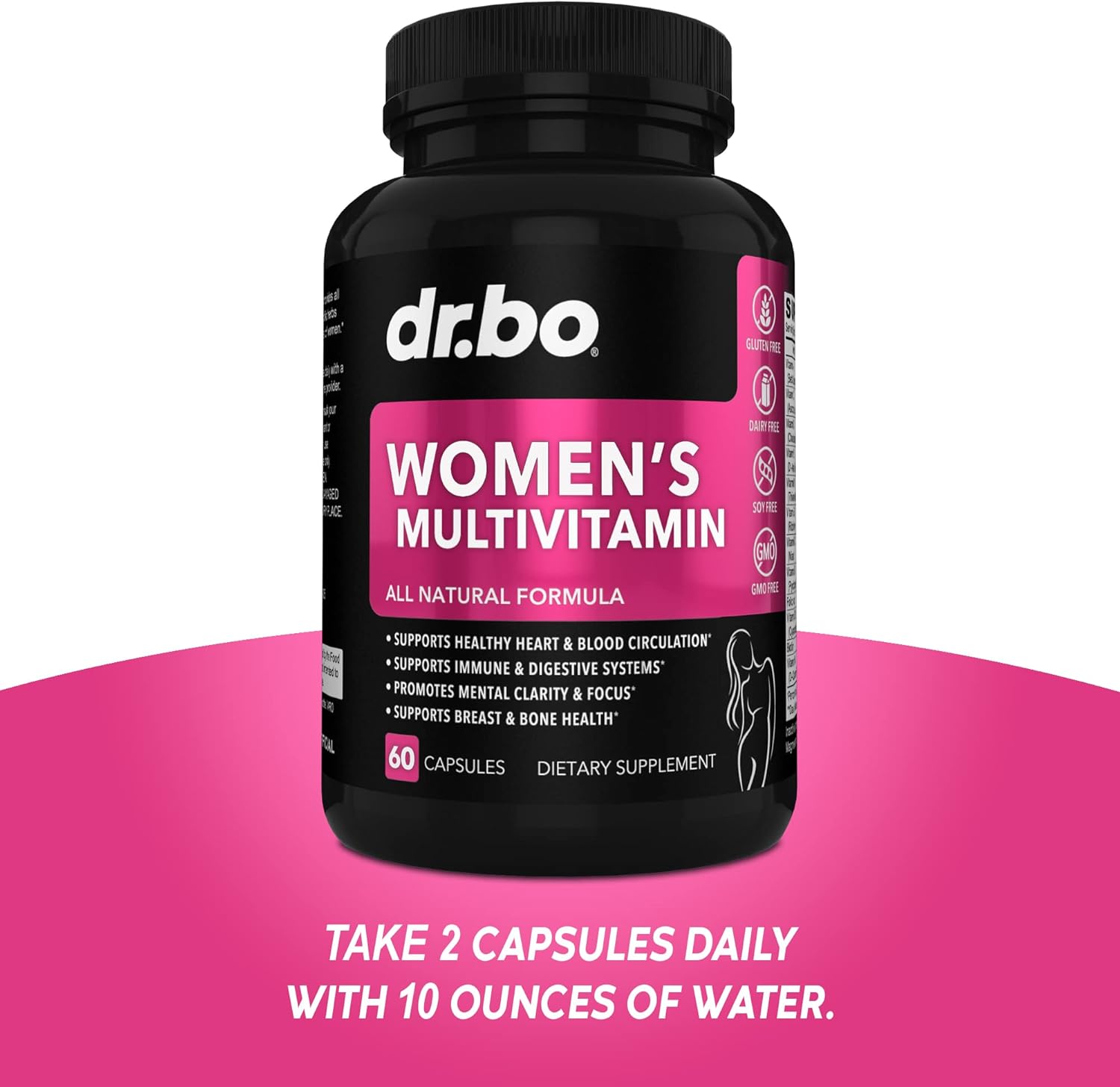 Organic Women's Multivitamin with Superfood Greens, Fruits, Magnesium & Zinc - Daily Energy Supplement with Vegetable Foods