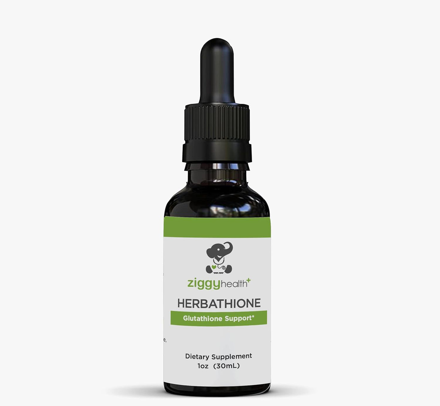 Organic Ziggy Baby Health Herbathione Liquid Tincture - Glutathione Supplement for Immune & Liver Health, Antioxidant Support - 1oz