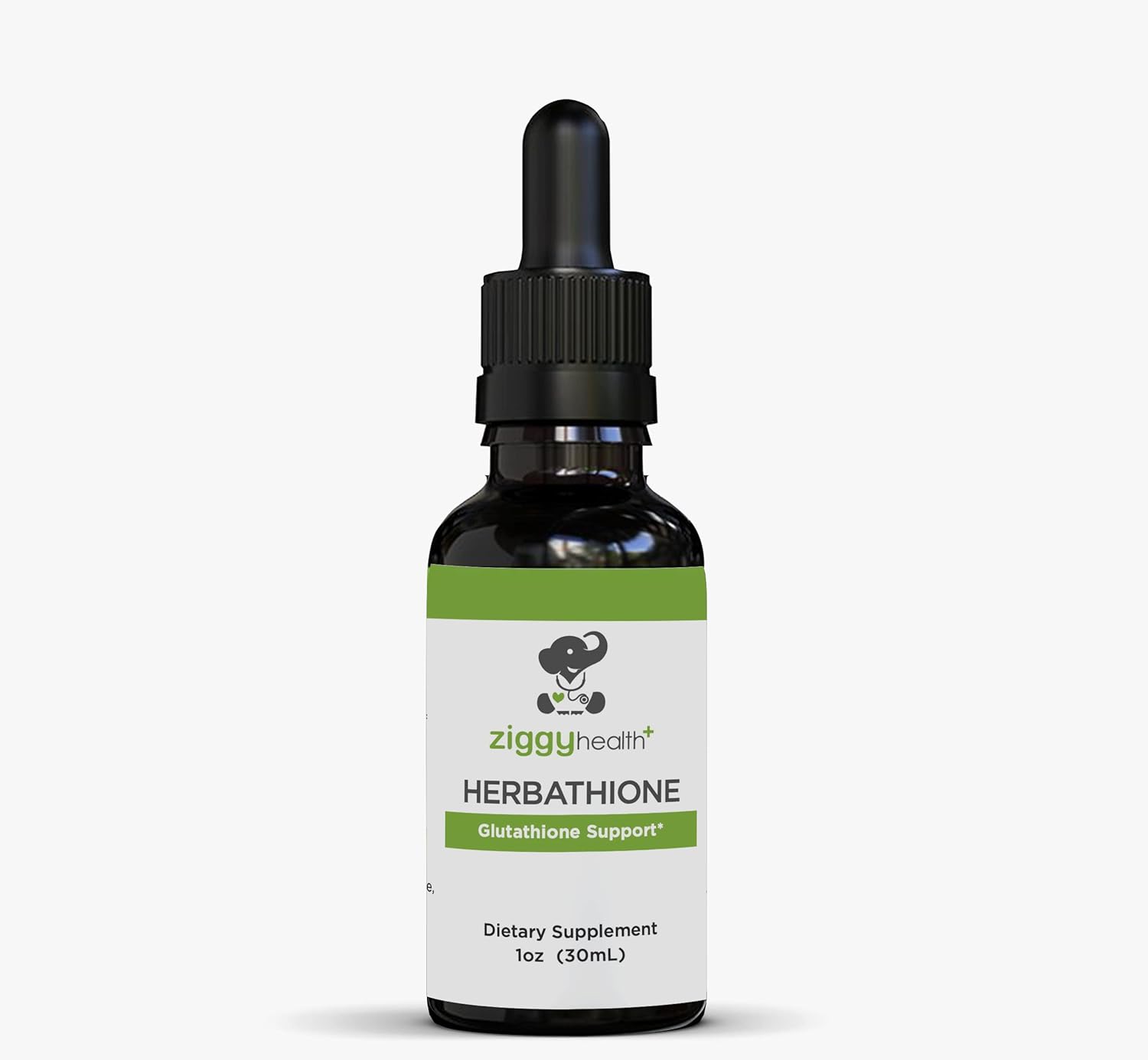 Organic Ziggy Baby Health Herbathione Liquid Tincture - Glutathione Supplement for Immune & Liver Health, Antioxidant Support - 1oz